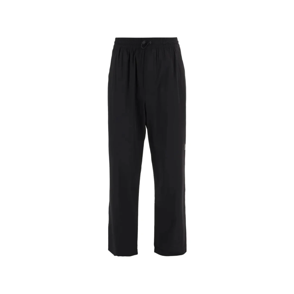 Autry Men's Black Tonal Logo Nylon Pants