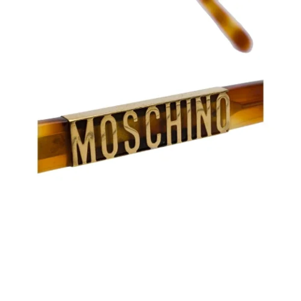 Moschino Pre-Owned Pre-owned Metal sunglasses Yellow Dames