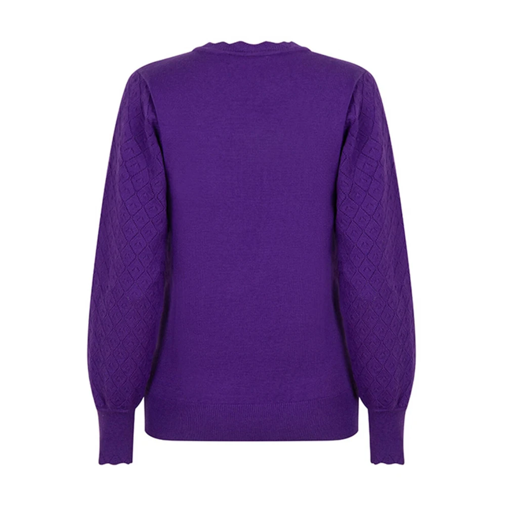 Lofty Manner Romy Sweater Pullover Purple Dames