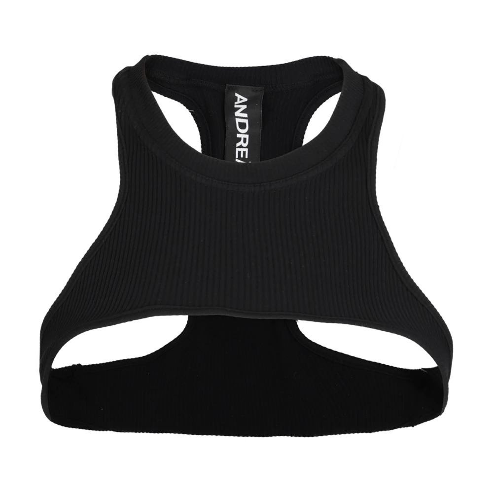 Andrea Adamo Stijlvolle Jersey voor Actieve Levensstijl Black Dames