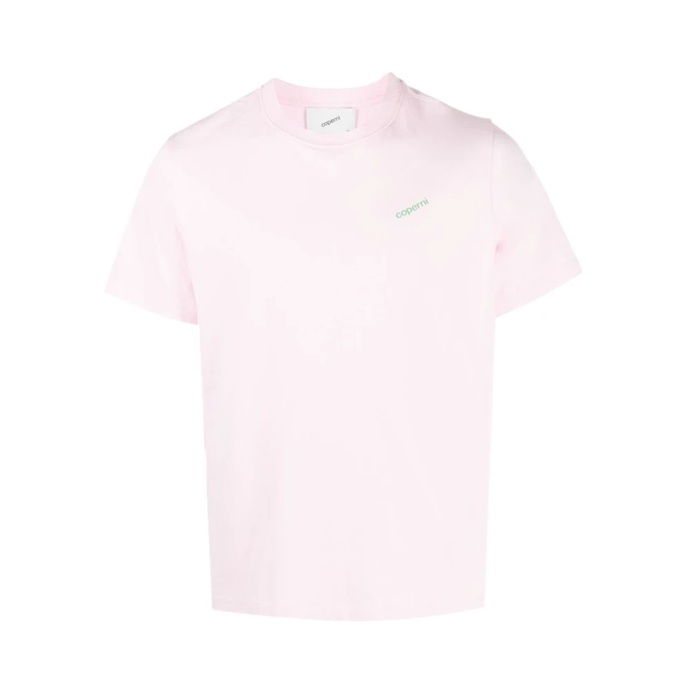Coperni Blush Pink Logo Print Katoenen T-shirt Pink Dames