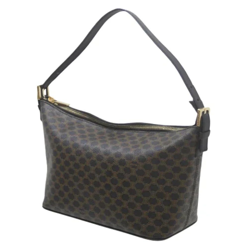 Celine Vintage Pre-owned Canvas shoulder-bags Brown Dames