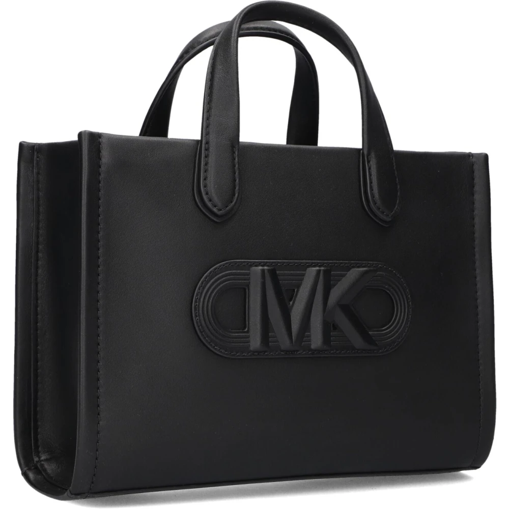 Michael Kors Zwarte Leren Schoudertas Black Dames