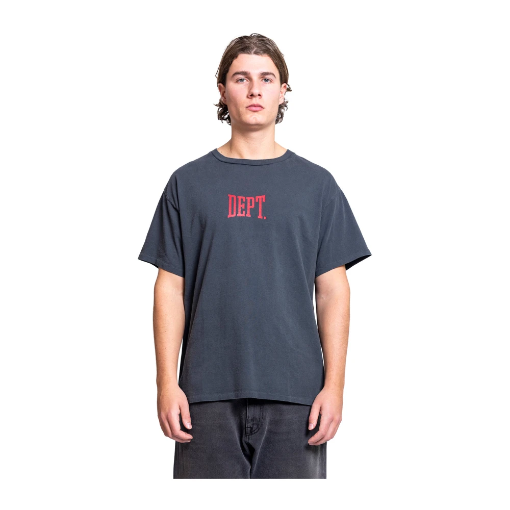 Gallery Dept. Vintage Zwart Gym Logo Tee Gray Heren