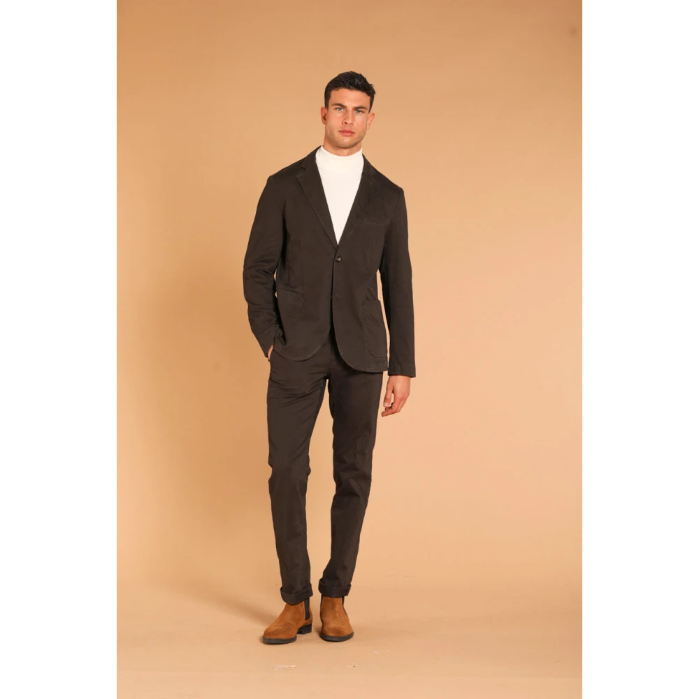 Mason's Da Vinci Herenblazer in Gabardine Brown Heren