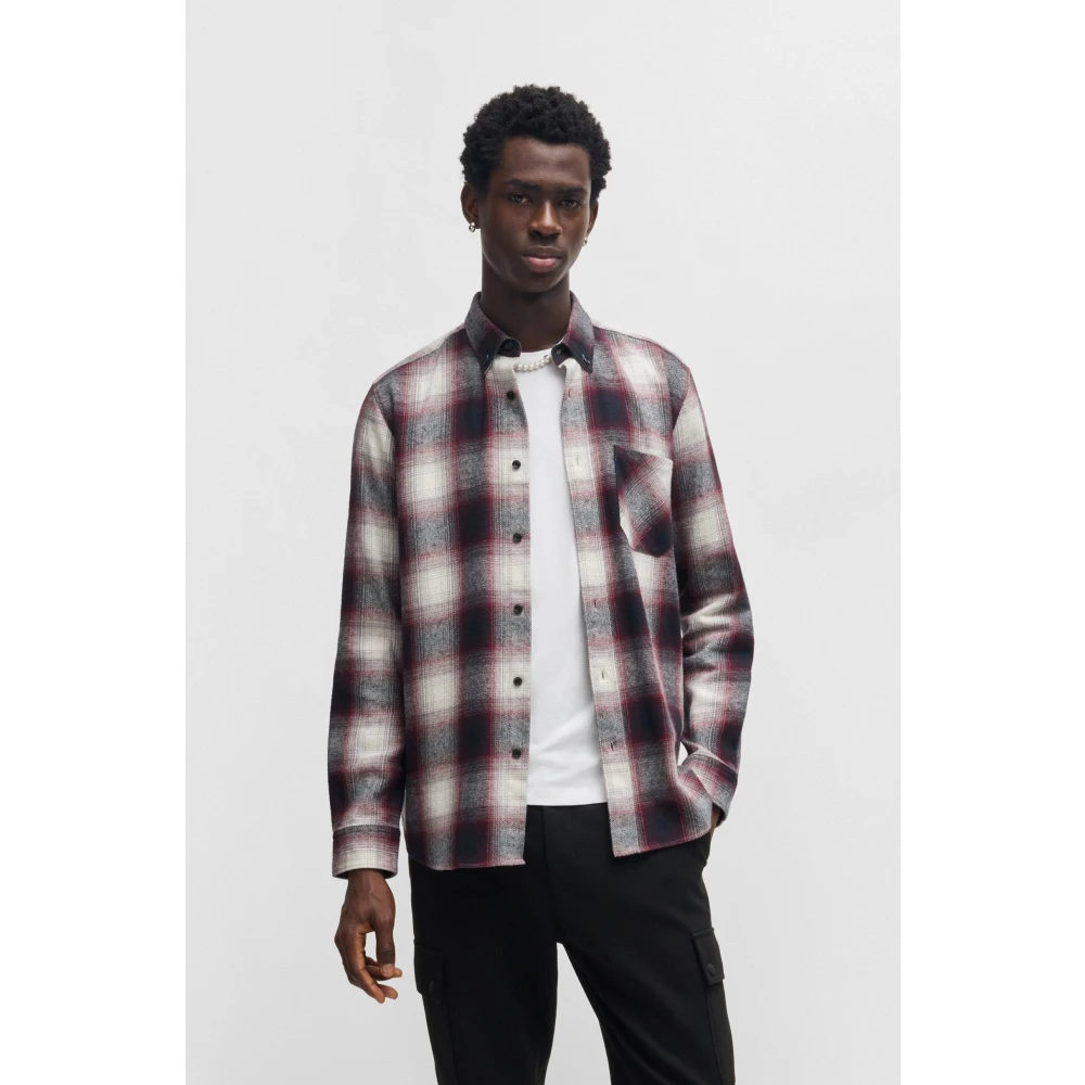 Hugo Boss Stijlvol Shirt voor Mannen Pink Heren