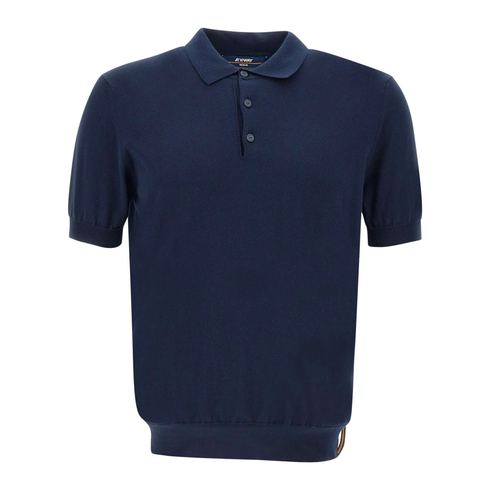 K-Way Mannelijk Blauw Tops Heren, L, Katoen, Pleyne Polo
