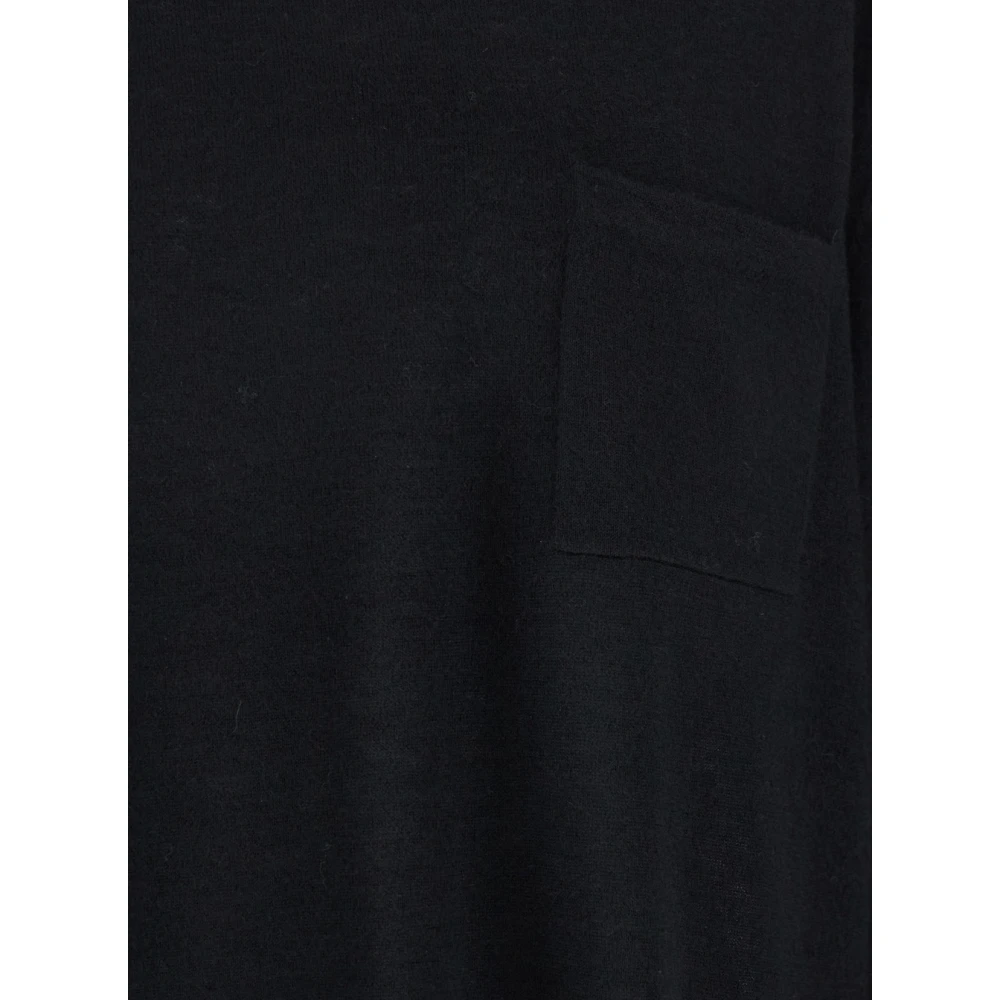 Acne Studios Zwarte Cashmere Crewneck Sweater met Zak Black Heren