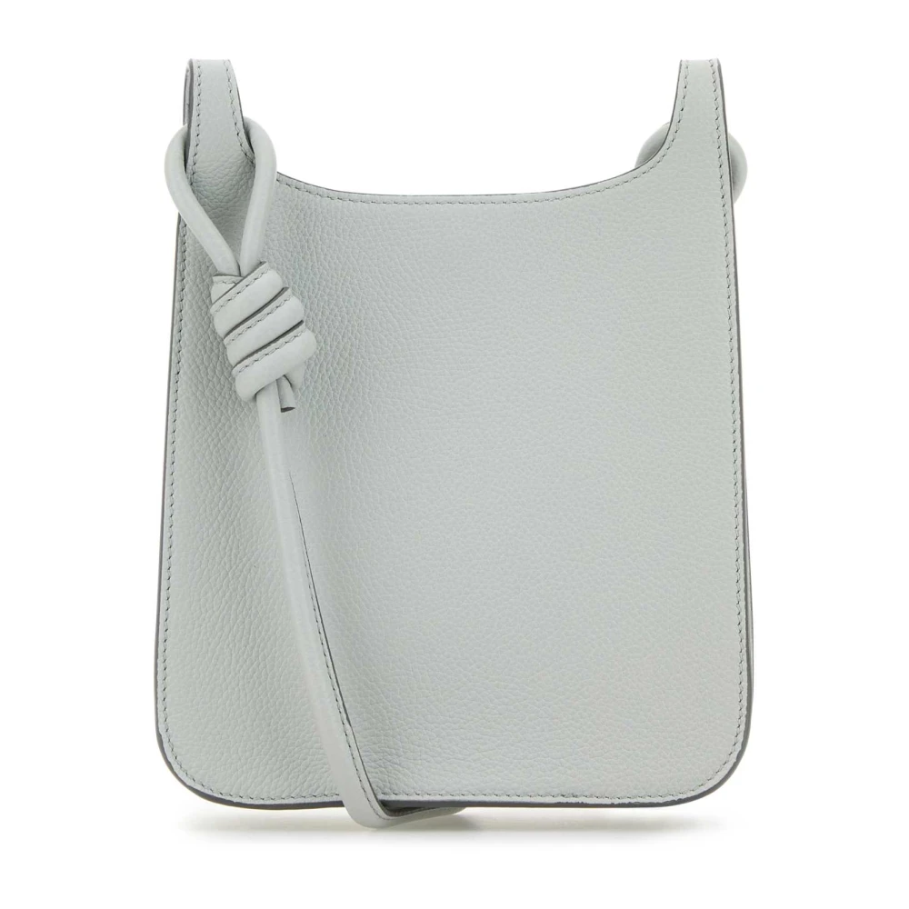 MCM Grijze Leren Mini Hobo Crossbody Tas Gray Dames