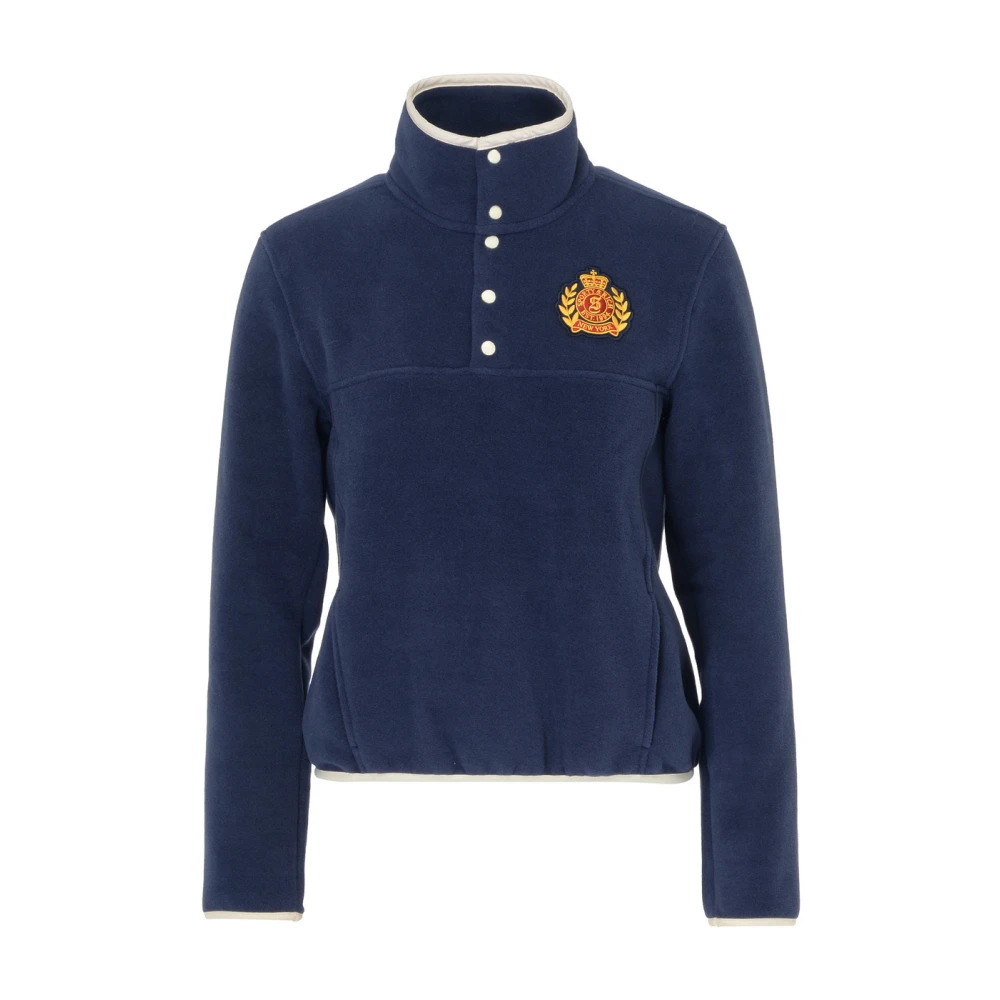 Sporty & Rich Crest Polar Seatshirt Blue Dames