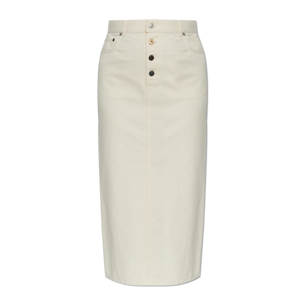 Moschino Mujer Beige Falda Vaquera