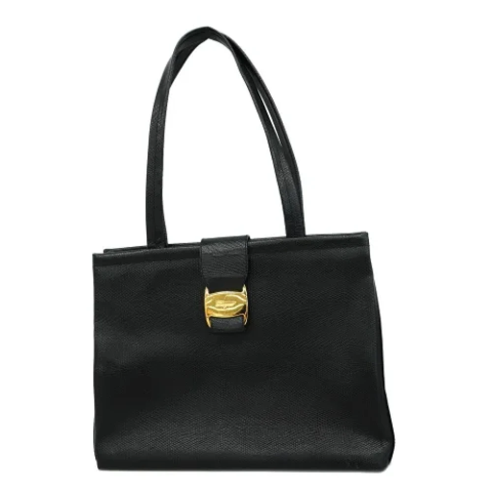 Salvatore Ferragamo Pre-owned Leather totes Black Dames