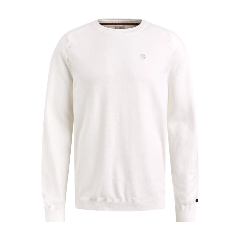 CAST IRON Heren Truien & Vesten Crewneck Essential Cotton Stretch Wit