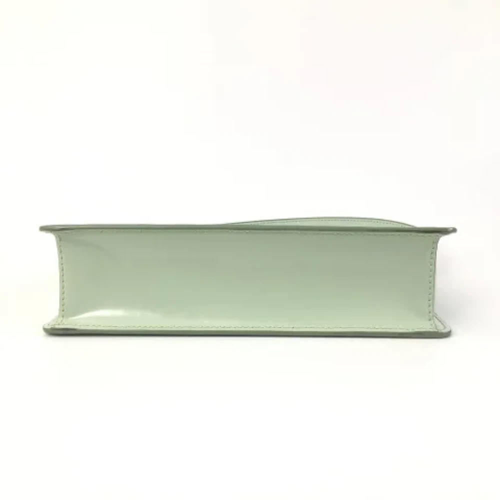 Prada Vintage Pre-owned Leather handbags Green Dames