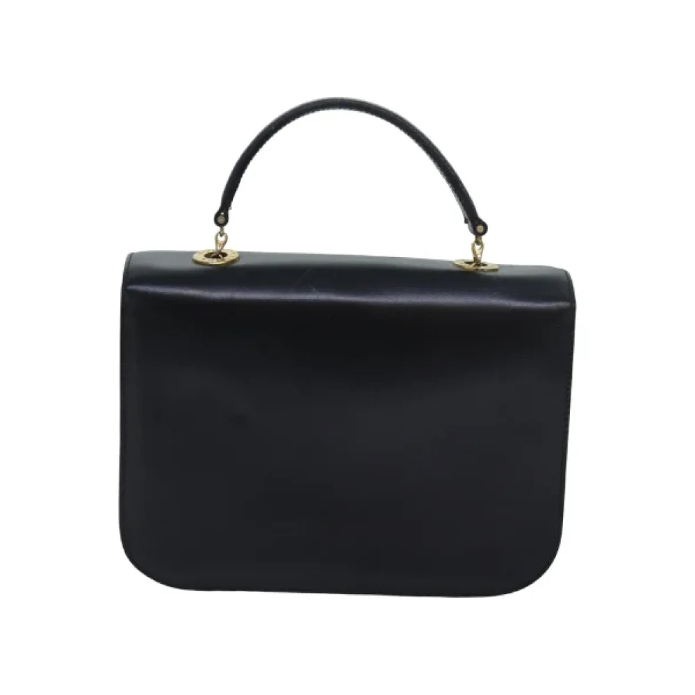 Celine Vintage Pre-owned Leather handbags Black Dames