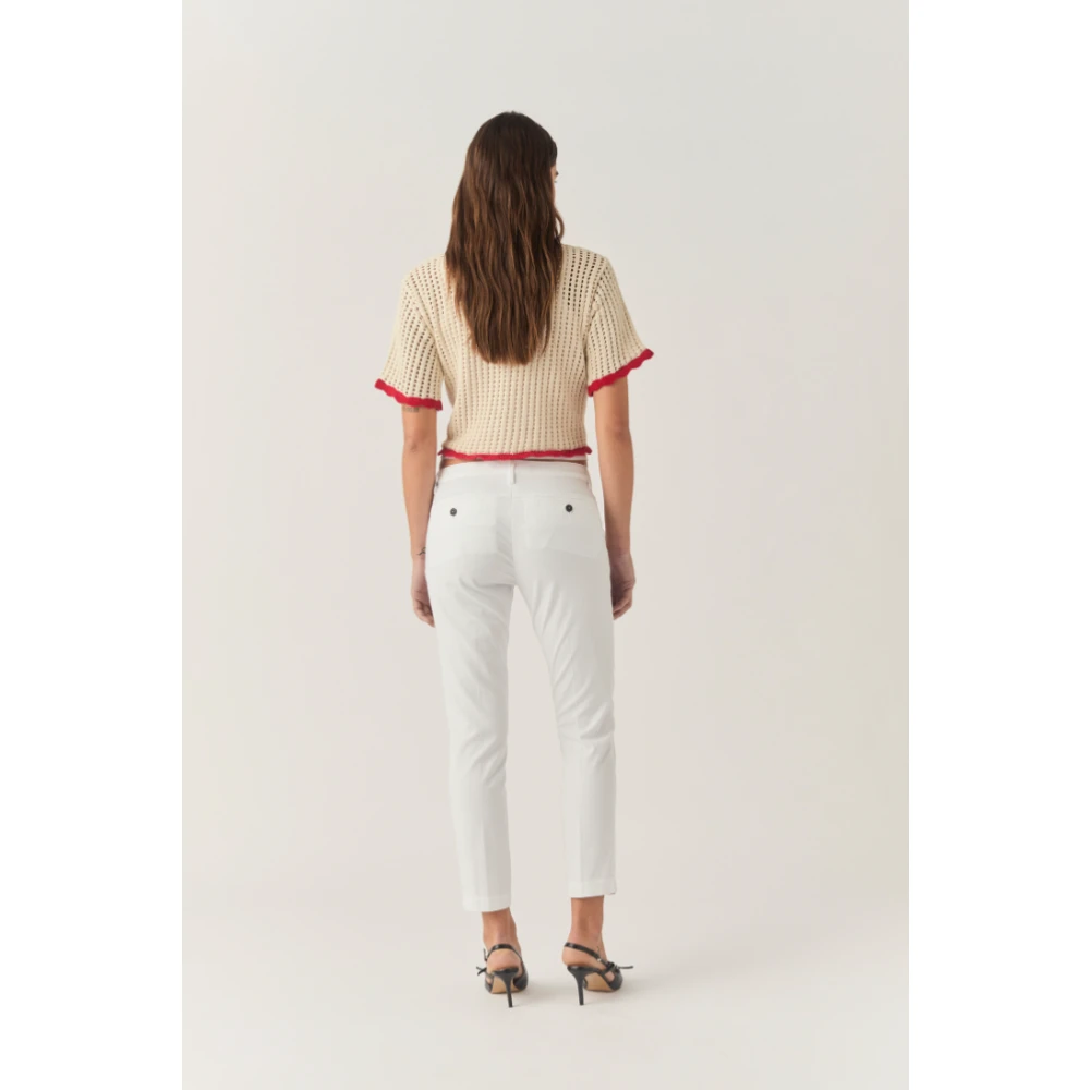 Roy Roger's Katoenen Broek White Dames