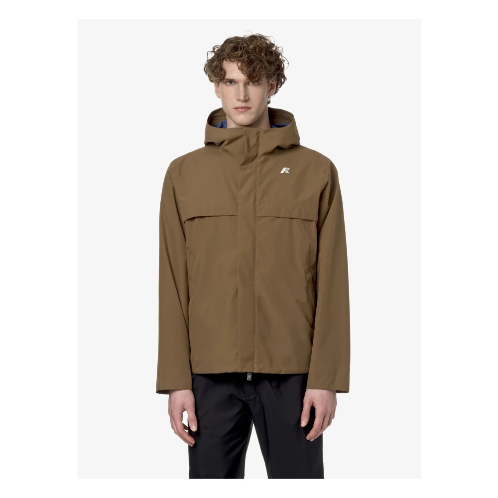 K-way Eco Contrast Jas Brown Heren