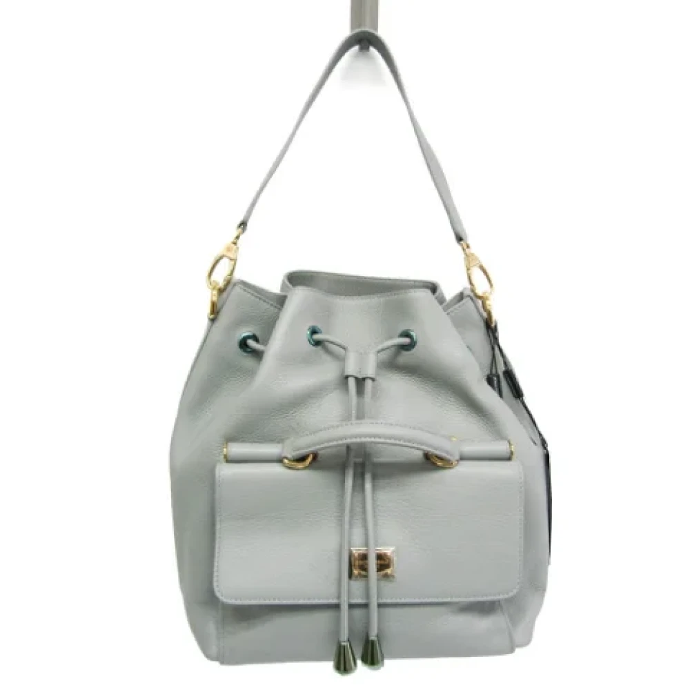 Dolce & Gabbana Pre-owned Leather shoulder-bags Gray Dames
