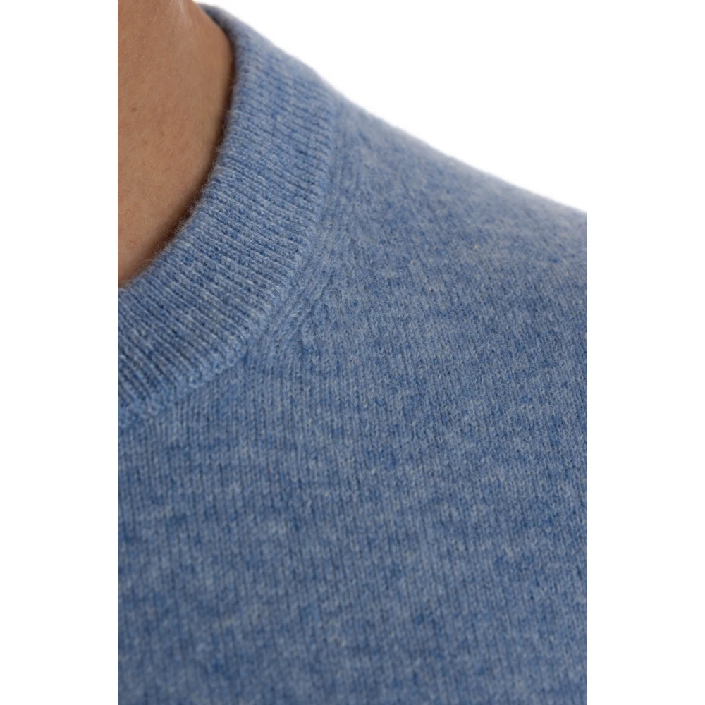 Ballantyne Heldere Blauwe Kasjmier Trui Winter Stijl Blue Heren