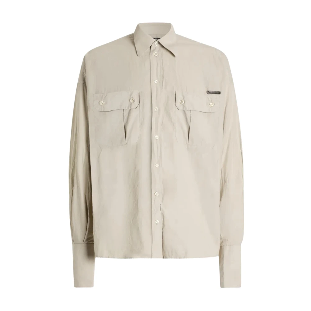 Dolce & Gabbana Men's Beige Shirt Variante Abbinata - Casual Shirts - L - Shirts