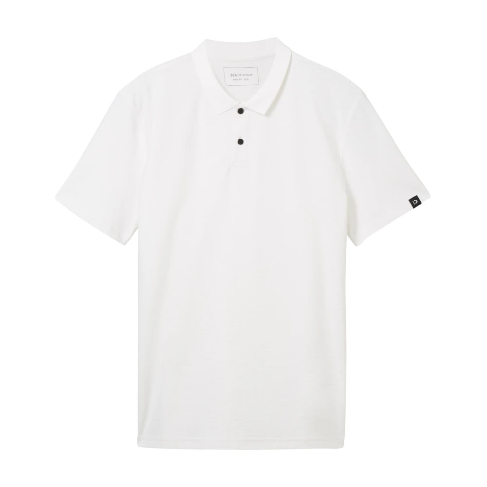Tom Tailor Polo Shirt Korte Mouw White Heren