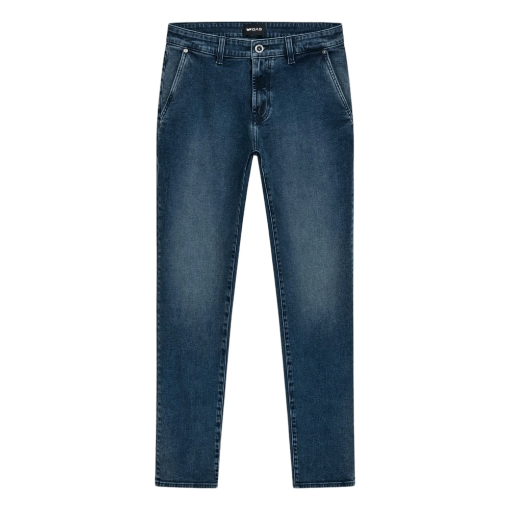 GAS Slim-fit Denim Jeans Blue Heren