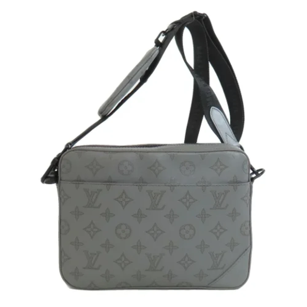 Louis Vuitton Vintage Pre-owned Leather louis-vuitton-bags Gray Heren