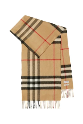 Heritage Check Cashmere Scarf