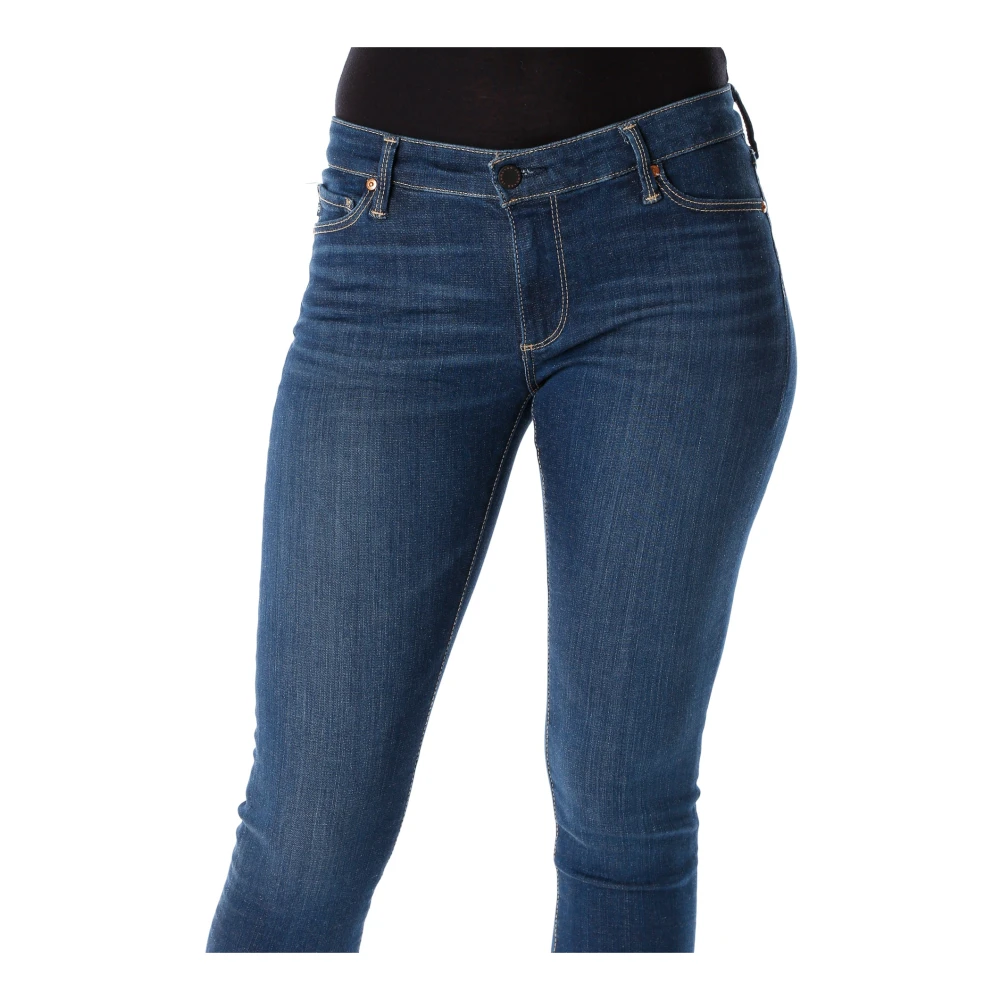 adriano goldschmied Ankle Skinny Fit Jeans met Fade en Moustache Detail Blue Dames