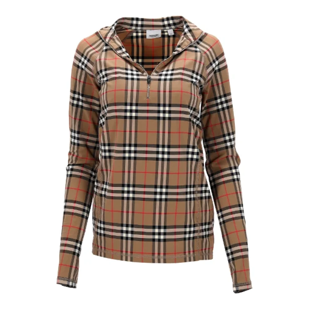 Burberry Vintage Pre-owned Nylon tops Beige Dames