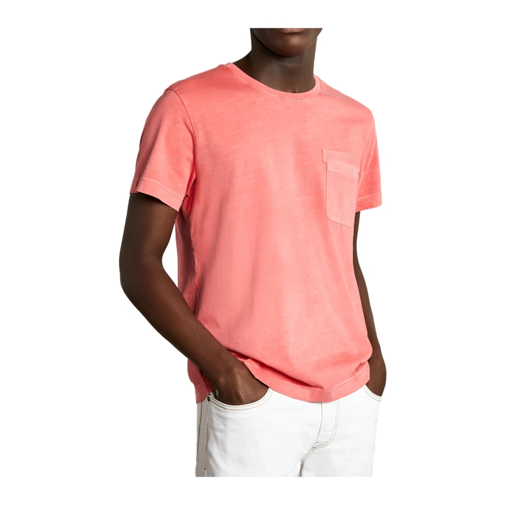 Fay Rode T-shirts en Polos Red Heren
