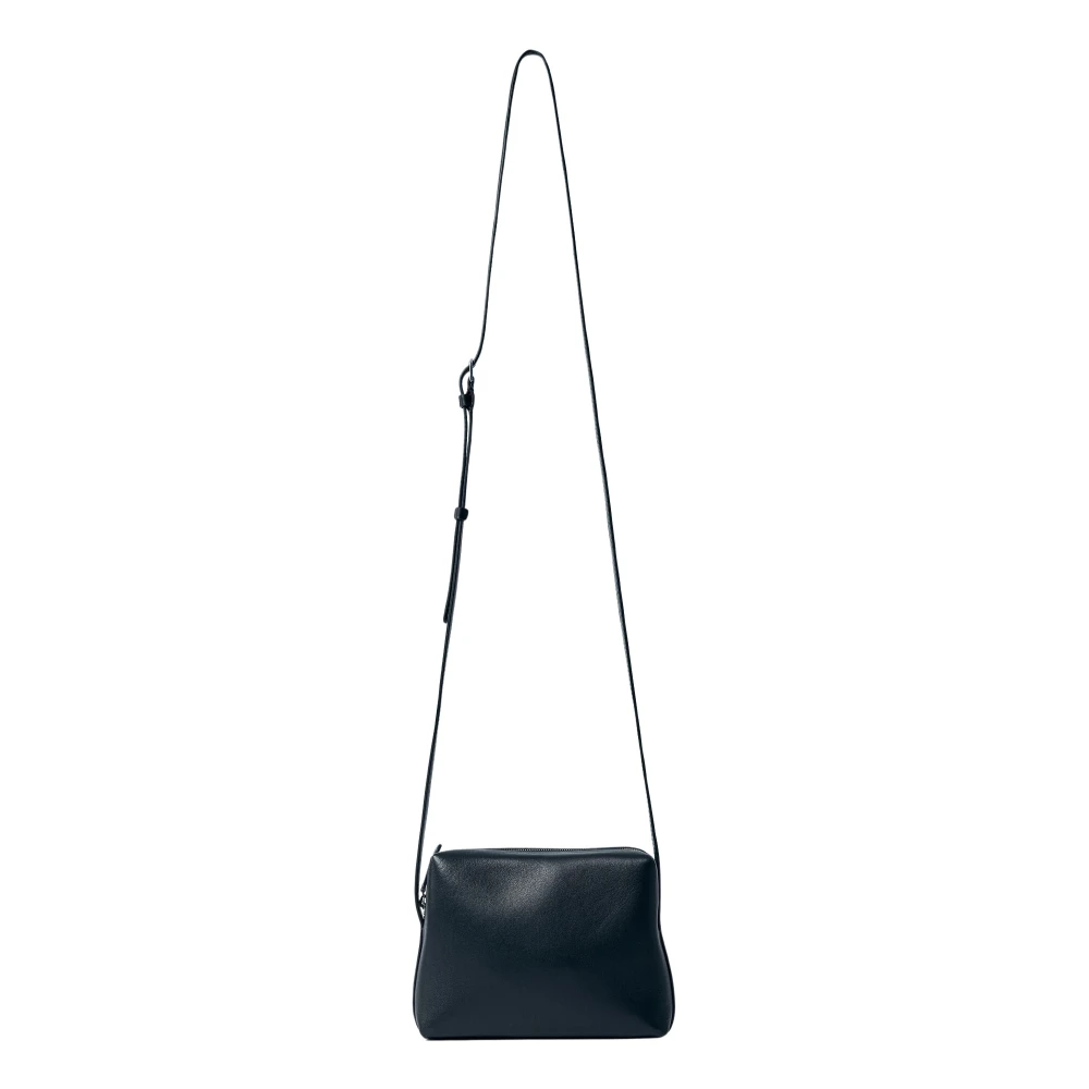 The Row Gladleren Crossbodytas Italië Black Dames