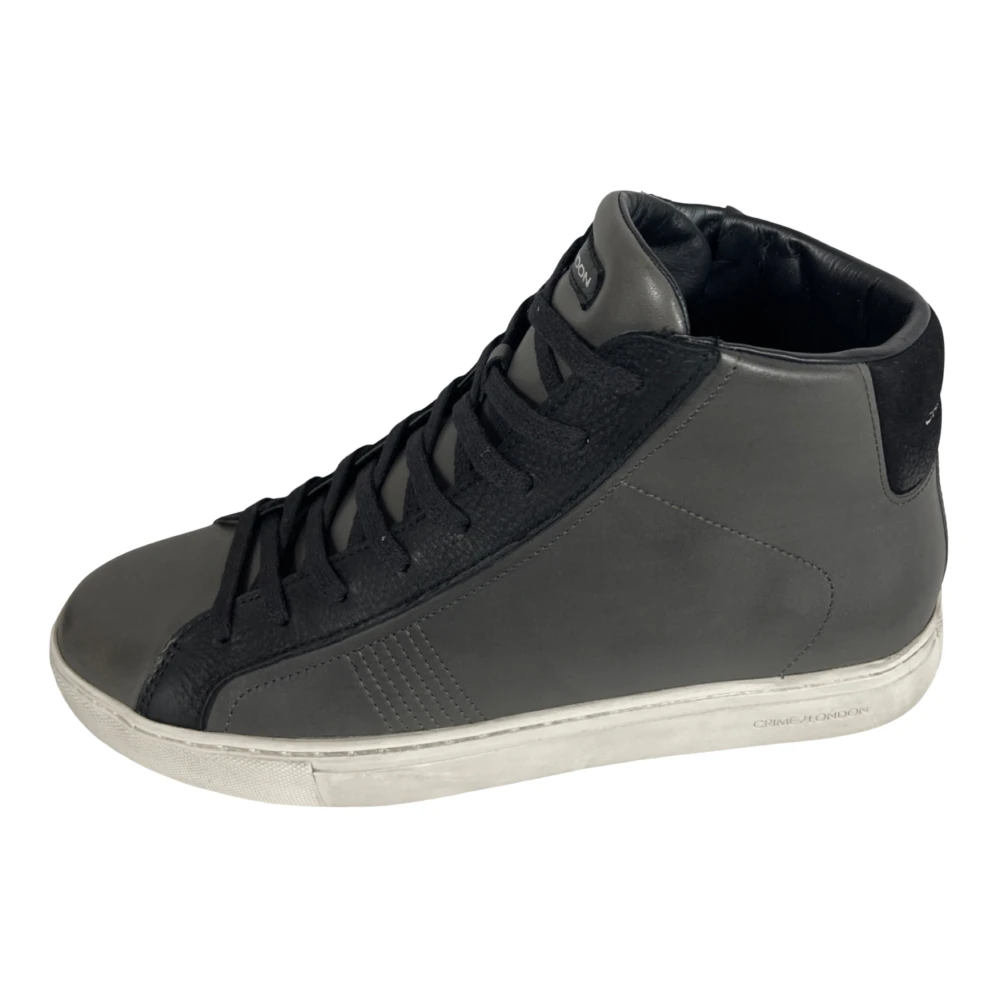 Crime London Essential High Sneaker Donkergrijs Heren Schoenen