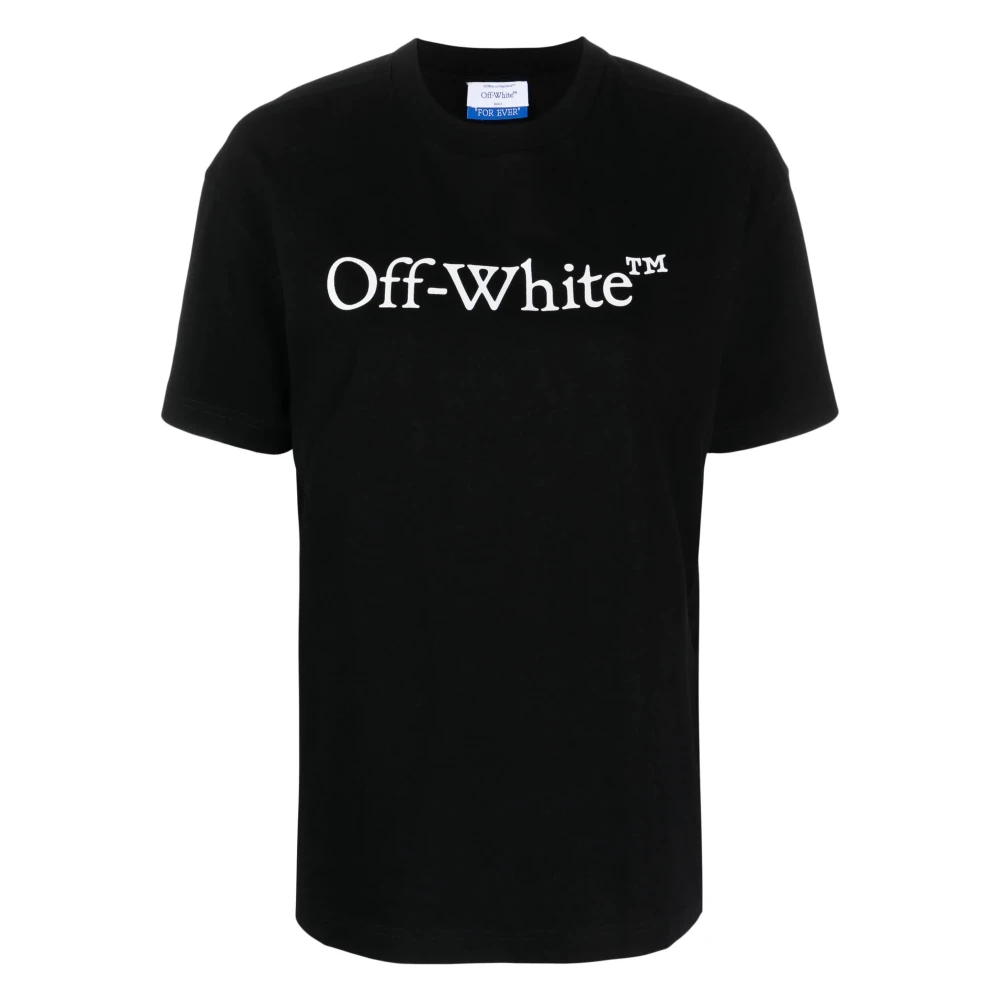 Off White Groot Logo Boekachtig Zwart Wit Black Dames