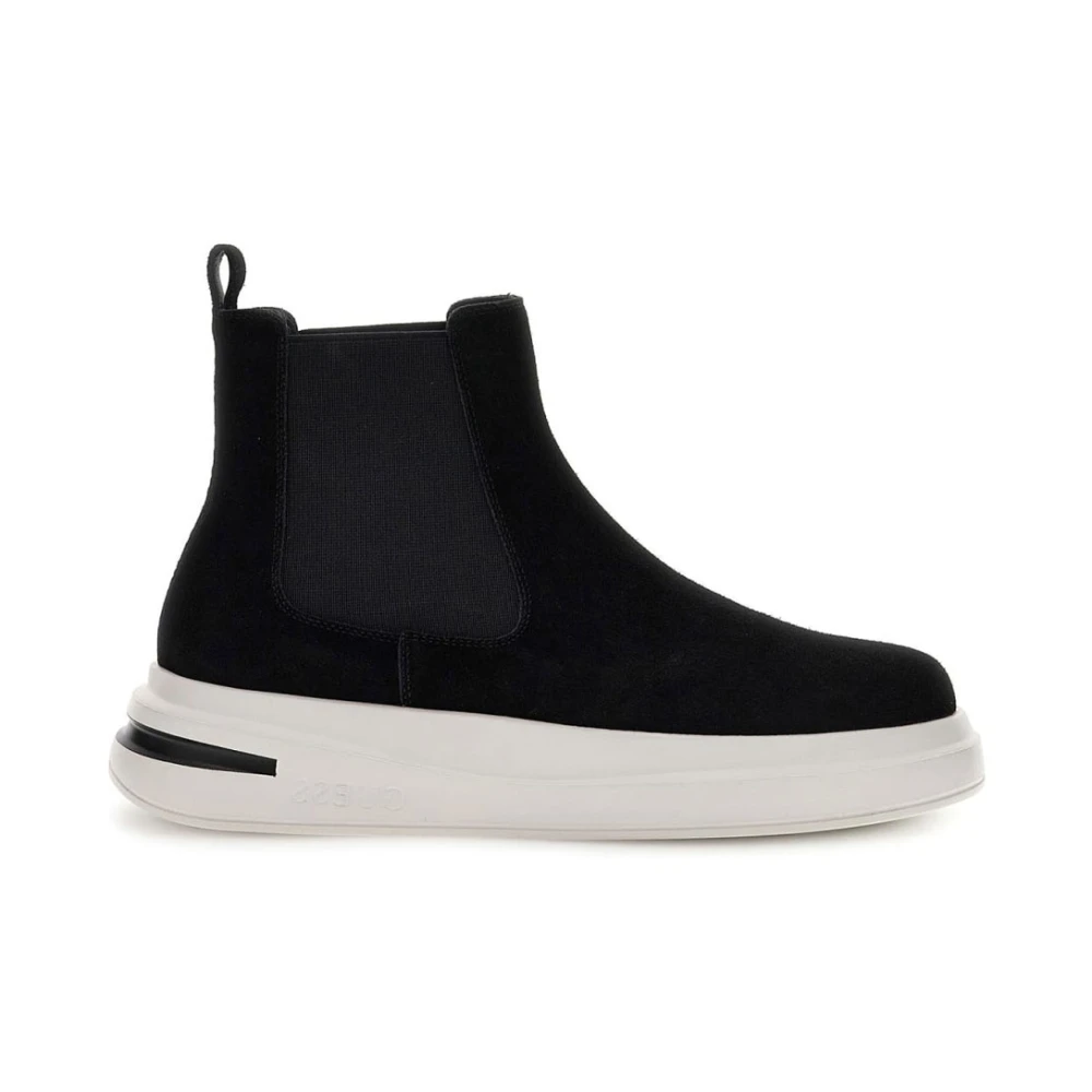 Guess Men's Black Beatles Elko Ankle Boot - Chelsea Boots - 9 Uk - Shoes
