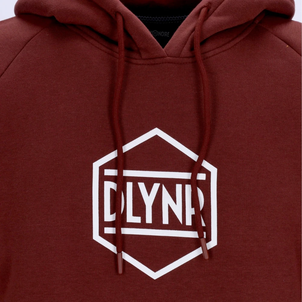 Dolly Noire Logo Hoodie Bordeaux Sweatshirt met lange mouwen Red Heren