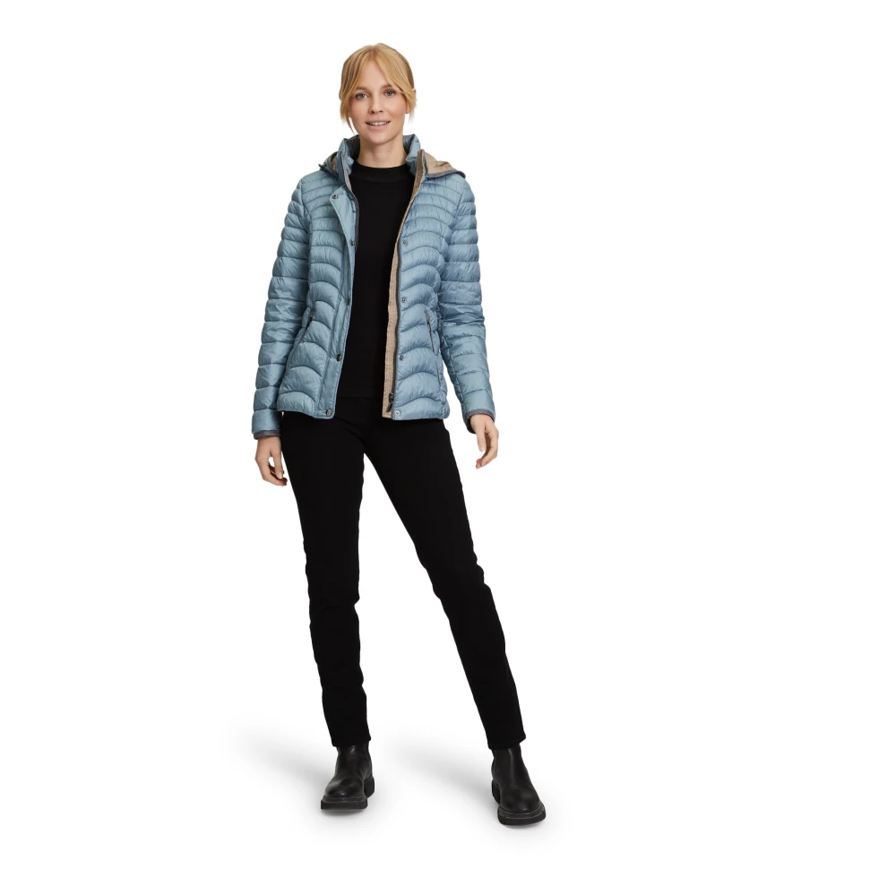 Gil Bret Puffer Jacket with Faux Down Green Dames