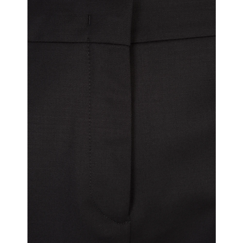 ETRO Zwarte Cropped Cigarette Broek Black Dames