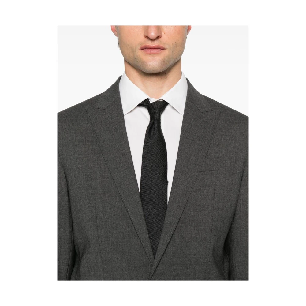 Dsquared2 Antracietgrijs pak met centrale split Gray Heren