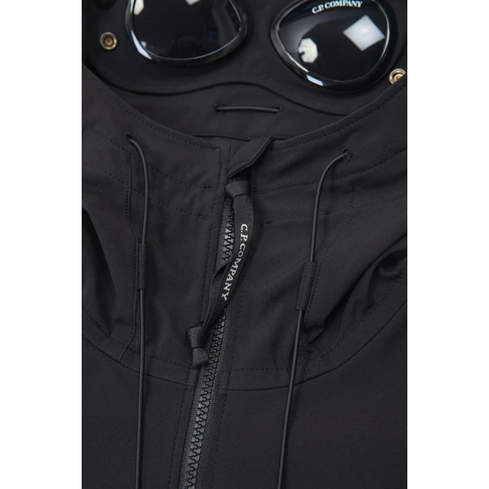 C.P. Company Zwarte Shell-R Goggle Jas Black Heren
