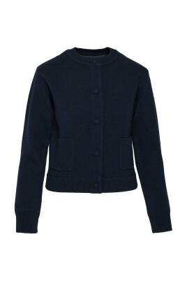 cardigan-laine-bleu-fonce-femme-moderne-matelasse