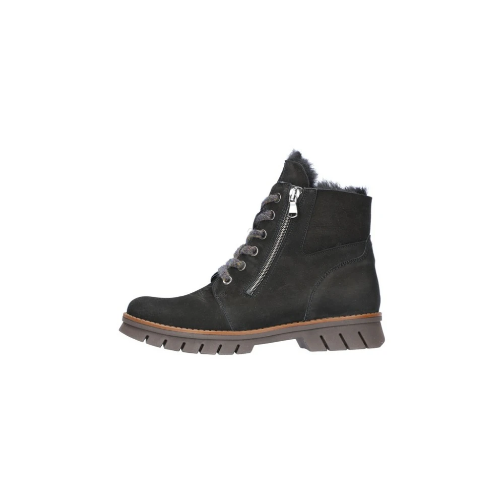 WALDLÄUFER Veterboots zwart