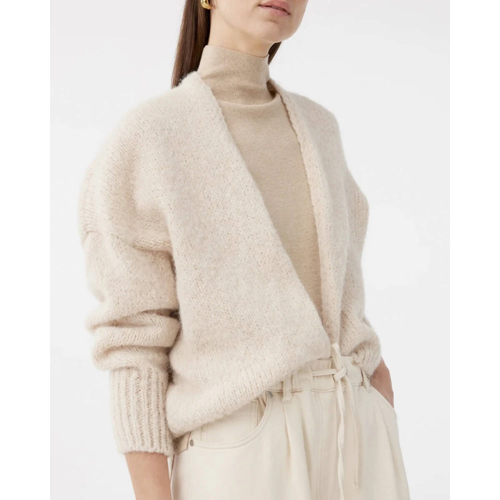 Knit-ted Becky Gebreid Vest Beige Dames