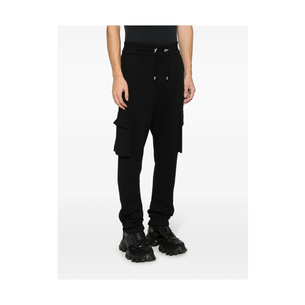 Balmain Cargo Stijl Katoenen Broek Black Heren