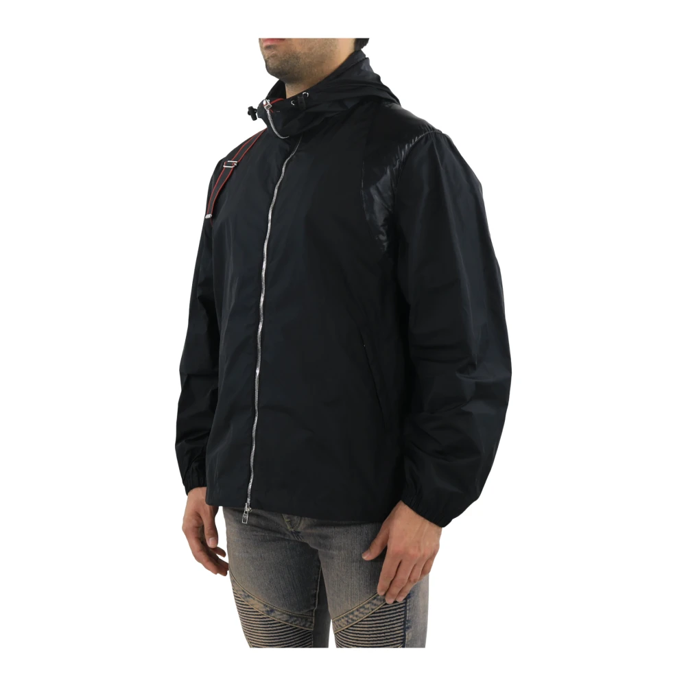 alexander mcqueen Logo Harness Windbreaker Black Heren