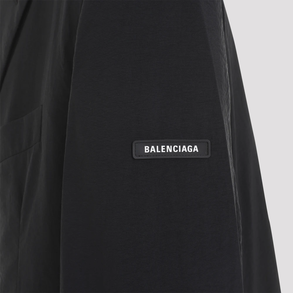 Balenciaga Zwarte Gewassen SB Jas Black Heren