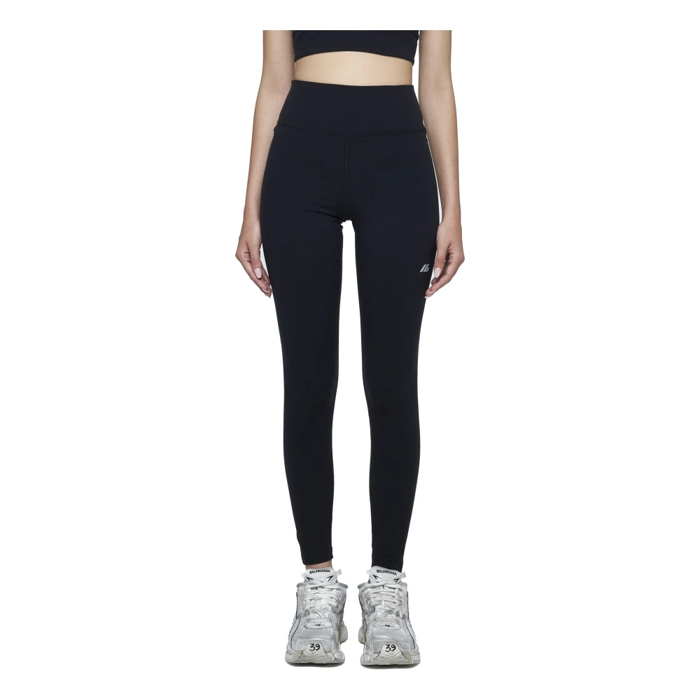 Balenciaga Reflecterend Logo Sportlegging Black Dames