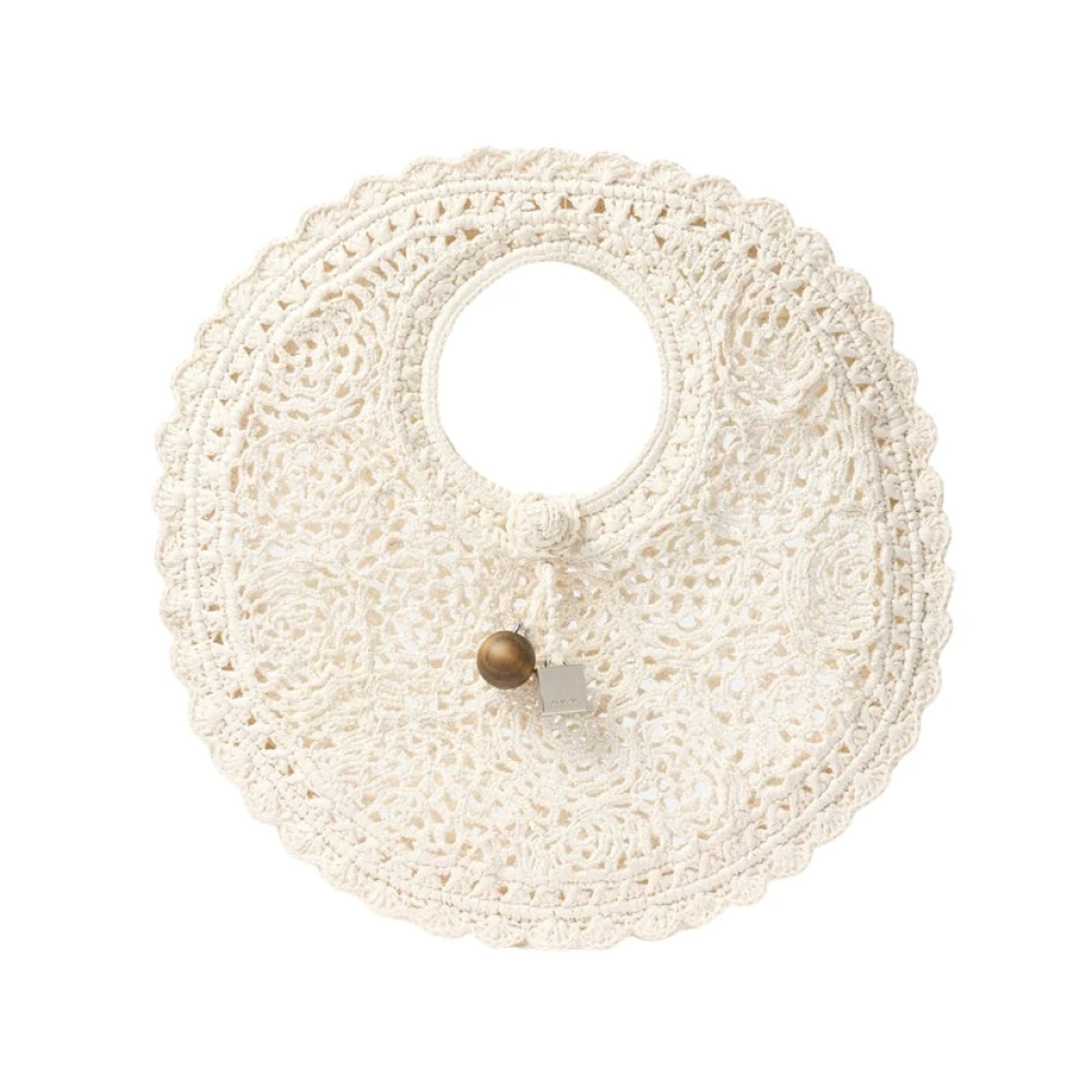 Jacquemus Donna Bianco - Le Petit Rond Spiaggia Handbag, Size: One Size - Immagine 2