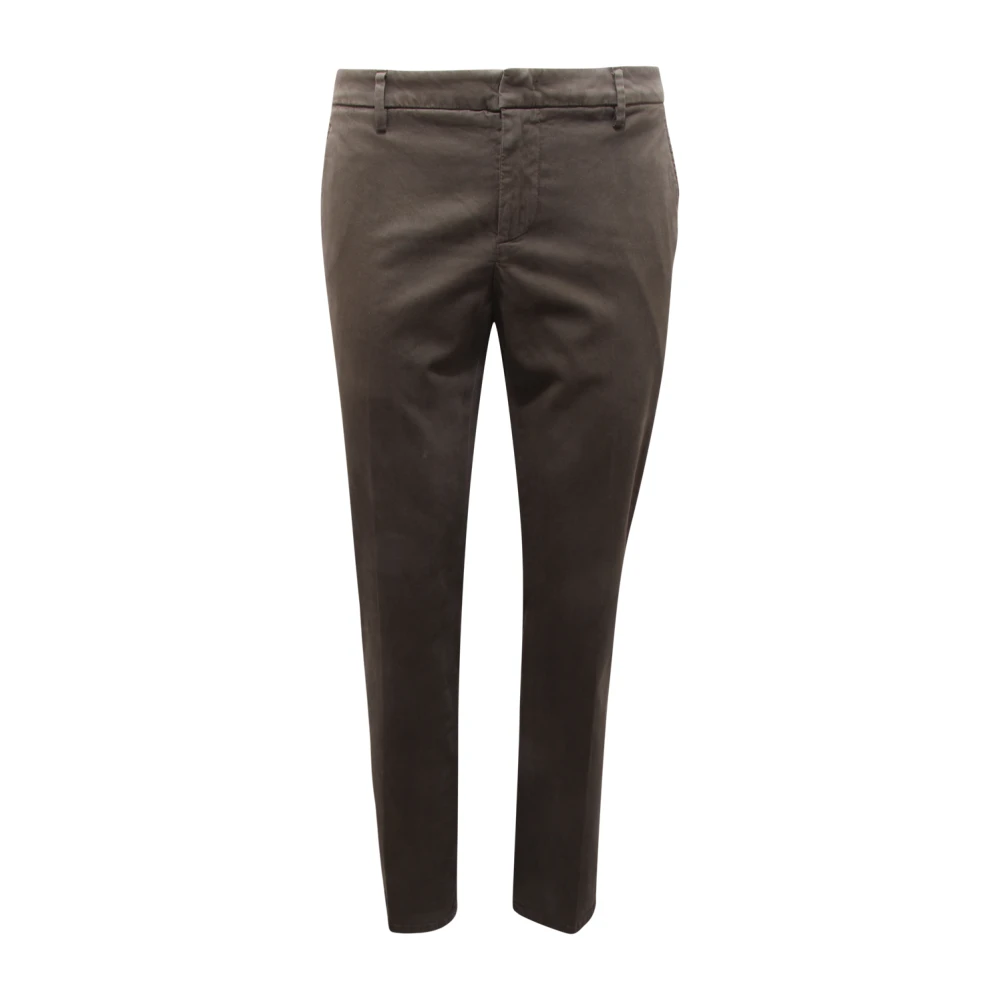 Dondup Men's Brown Spiritissimo Trousers - Slim-Fit Trousers - W36 - Trousers