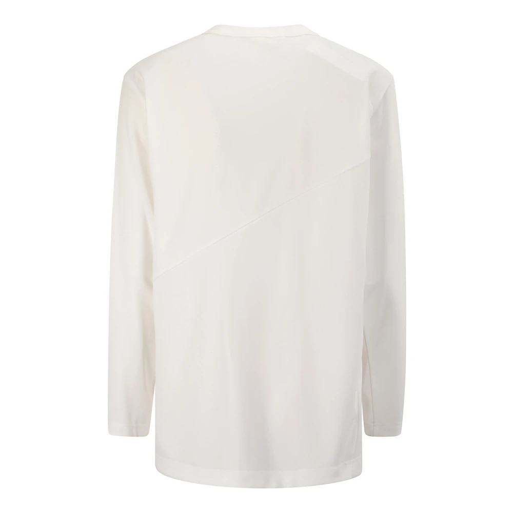 Comme des Garçons Glitter Print Longsleeve T-shirt White Dames